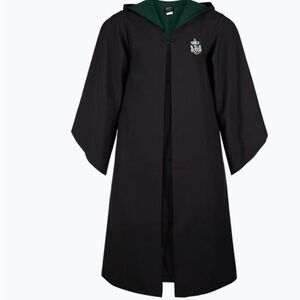 Harry Potter Slytherine Black and Green Wizard Robe from Universal Studios NWT